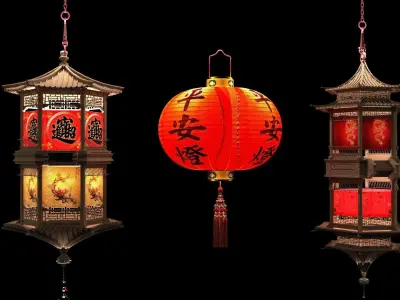 Chinese palace lantern 3D model