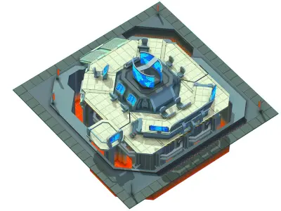 isometrical Missing Room Headquarters 2 Low-poly 3D model