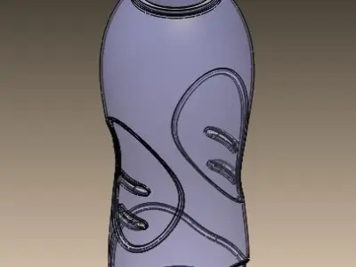 bottle plastic 3D model