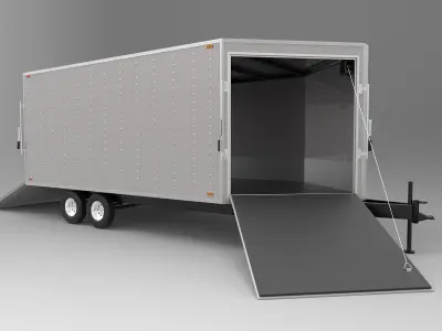 Snowmobile Trailer 3D model