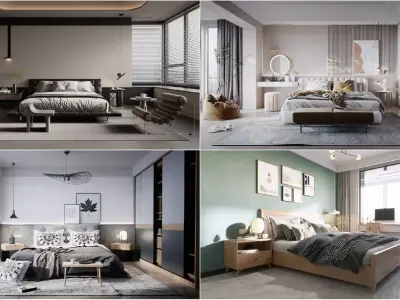 Bedroom Collection 03 For Unreal Engine 3D model
