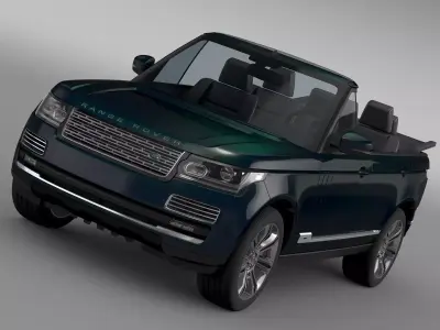 Range Rover Autobiography Black LWB Cabrio L405 2016 3D model