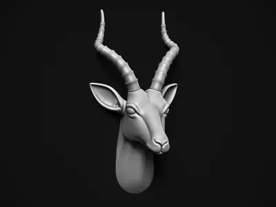 Gazelle Head 3D print model
