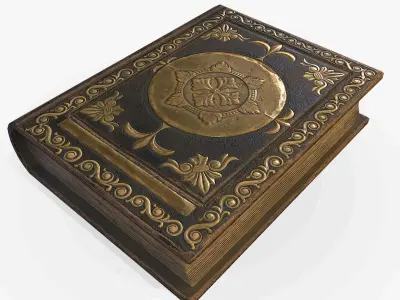 Old Book Low-poly 3D model