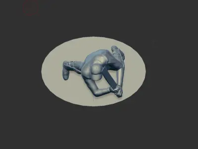 cricket player  3D print model