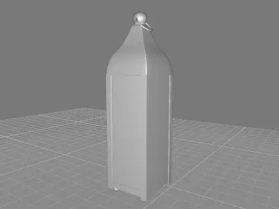 Glass and Metal Lantern 3D model purchase