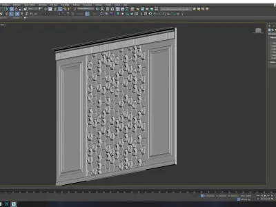 Wall Panel Low-poly 3D model