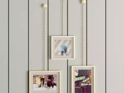 3 Piece Picture Frame Set 3D model