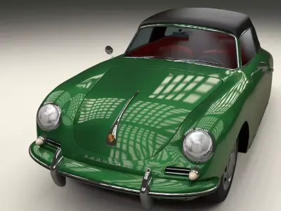 Porsche 356 Cabriolet 3D model