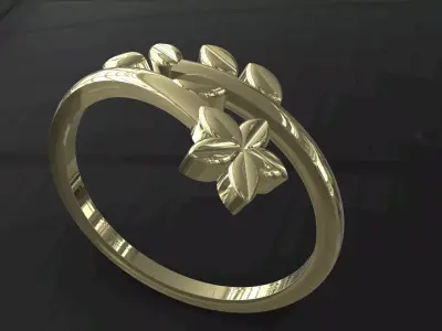 Floral ring 3D print model purchase
