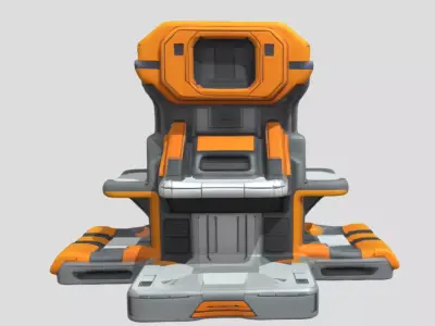 Building Structure 3D Model PBR Textured Architecture Asset Low-poly 3D model