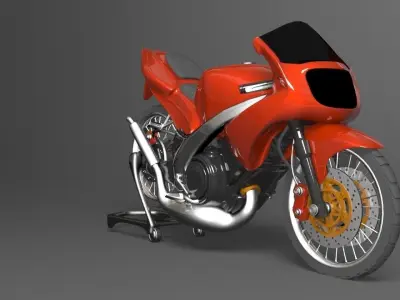 Ninja Ninja KRR Racing modified Low-poly 3D model