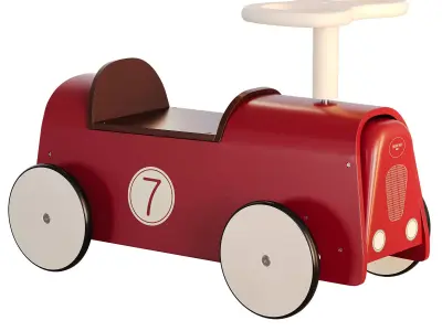 Childrens wooden toy car by ZARAHOME 3D model