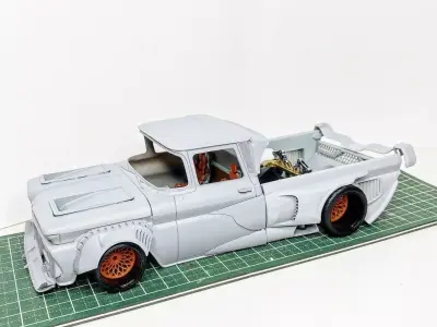 PRO TOURING MCS Low-Pro - Wide Body for 1960 Fleetside 3D print model