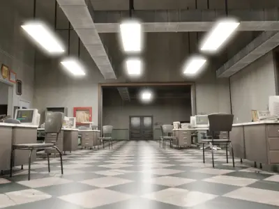 Police Station Inside 3D model