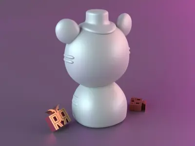 tiger cute 3D print model