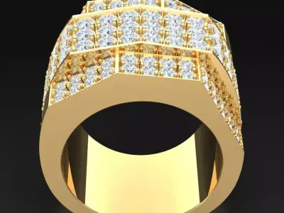 Luxury Men Rings Designs 5MR086 3D print model