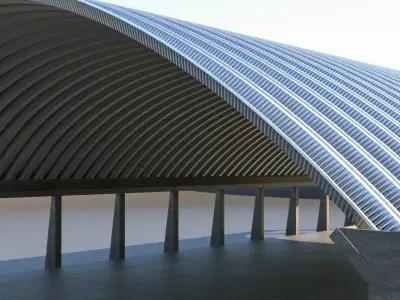 Arch roof 3D model
