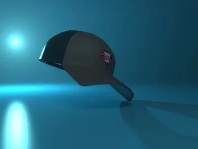 baseball cap  Low-poly 3D model