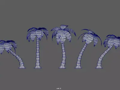Palm Tree 20620 Free low-poly 3D model