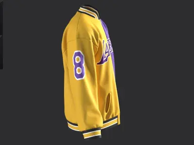New concern Marvelous Clo3D Bomber Lakers 3D model