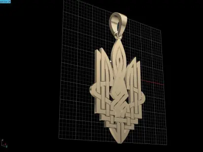 Ukrainian Trident 3D print model