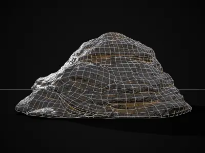 Cow Poop Low-poly 3D model