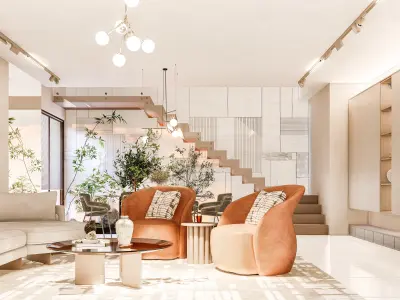 Living room 3D model 42