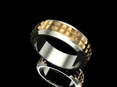 David Yurman Stylish 2 Rings for man 3D print model