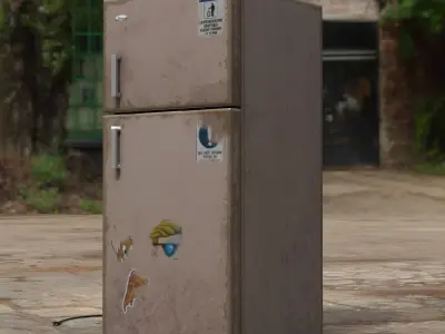 Photorealistic Fridge Low-poly 3D model