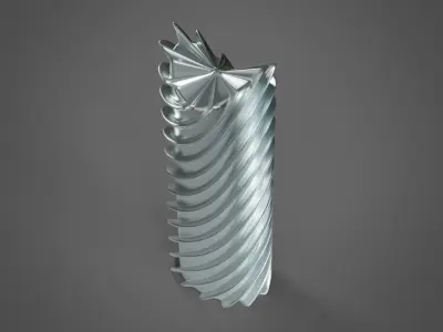 Modern Tabletop Sculpture Decor Low-poly 3D model