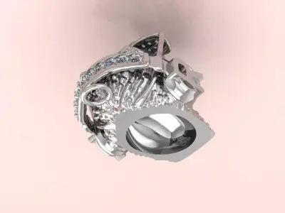 Cool T-rex Hip Hop pendant - for Him and Her 3D print model