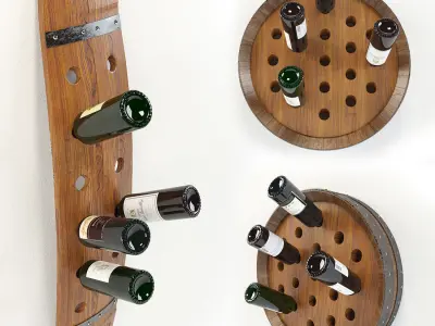 Wine barrel 3D model