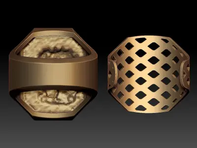 LION MAN RING 3D print model