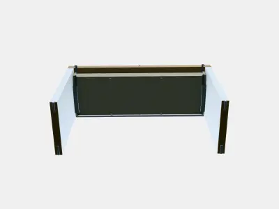 MALM Toiletfel Low-poly 3D model