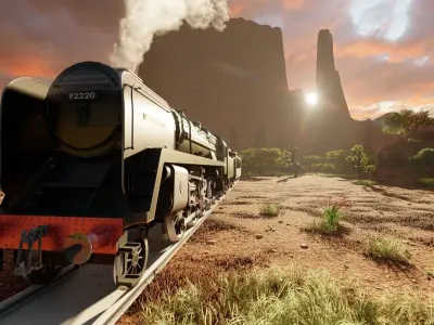 STEAM TRAIN WEST PACIFIC 3D model