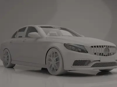 Mercedes Benz-C63 AMG 3D model