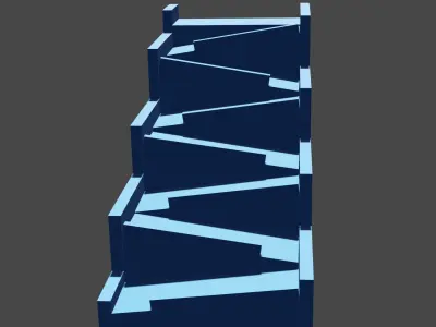 Ramp Leaning 3D model