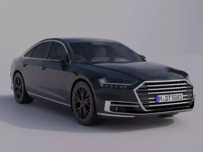 Generic Luxury Sedan 1 Low-poly 3D model