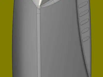 Plastic canister for engine oil C and CK 1L 3D print model