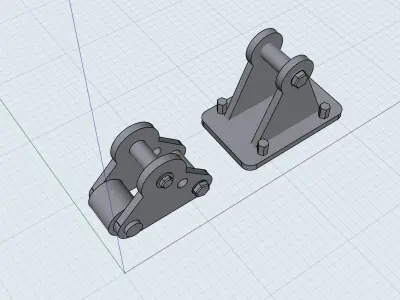 Drag Suspension Combo Pack Caltracks Coil Overs Struts etc 3D print model