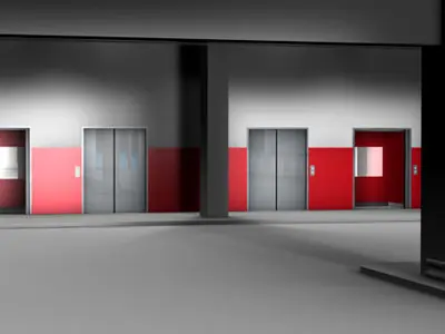 Car parking building 3D model