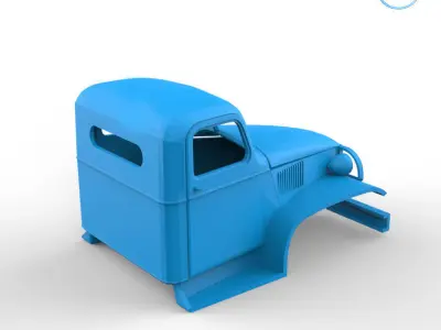 GMC CCKW 352 Cabin 3D print model
