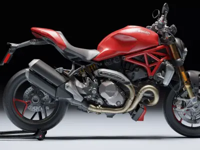 Ducati Monster 1200 S 2020 Low-poly 3D model