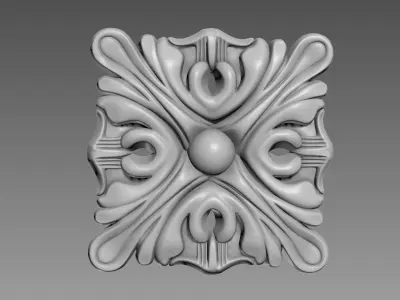 Decor square 03 3D model