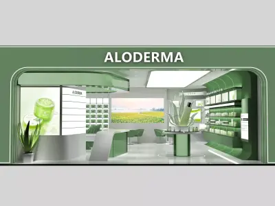 Cosmetics Shop Low-poly 3D model