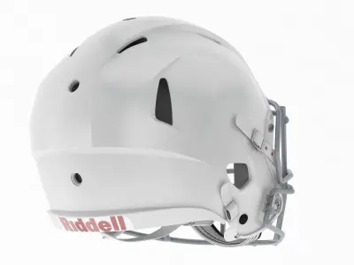 Riddell Victor Youth Football Helmet with Facemask 3D model