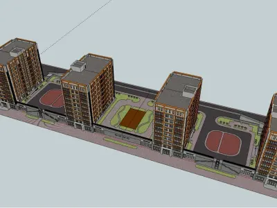 Residental Complex 3D model