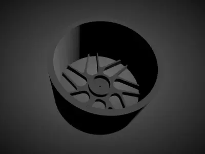 Stuttgart ST12 scalable and Printable rim 3D print model