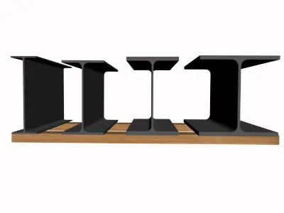 W12 Wide Flange Beam 3D model